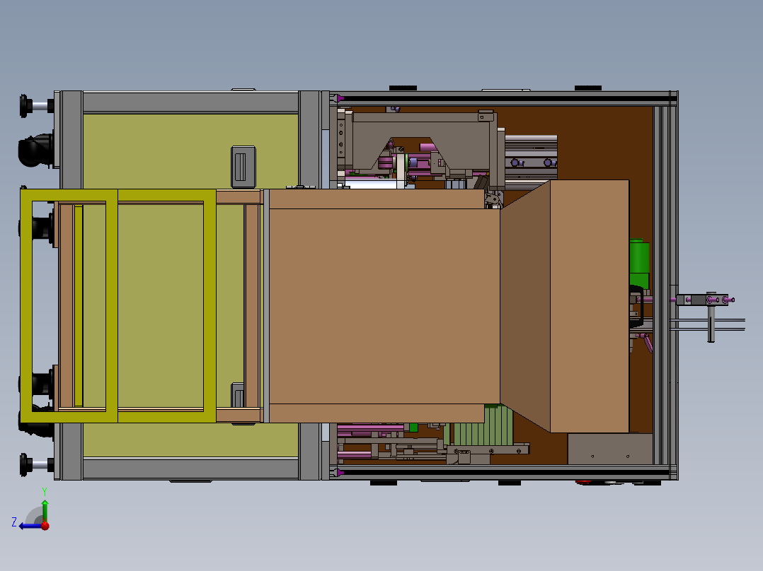 微电机自动组装机sw14可编辑右视图