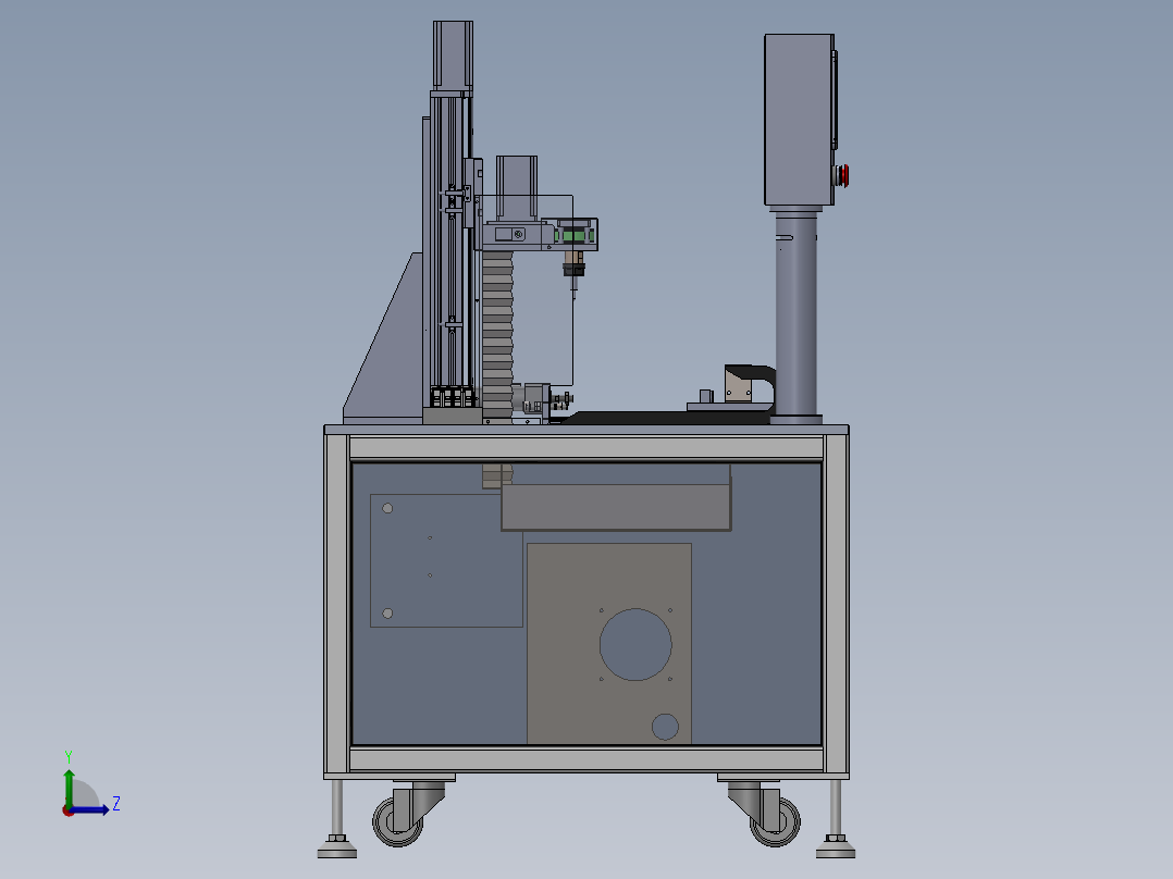 便捷式自动钻孔机sw20可编辑左视图