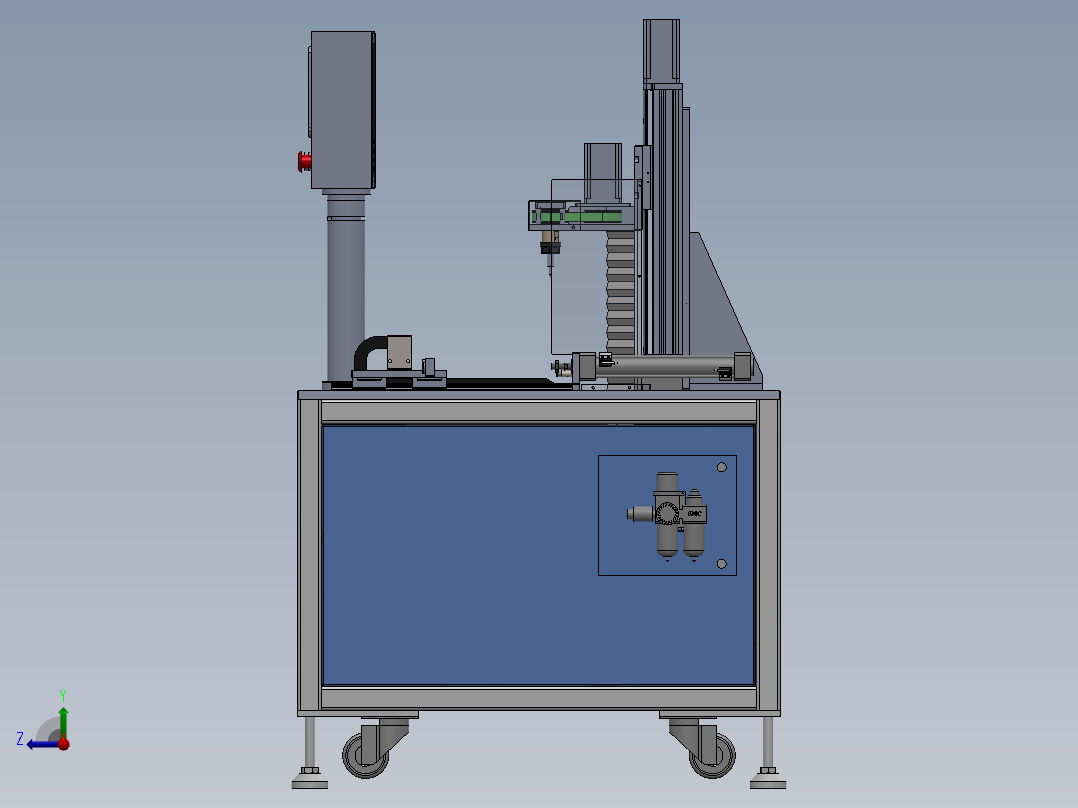 便捷式自动钻孔机sw20可编辑右视图