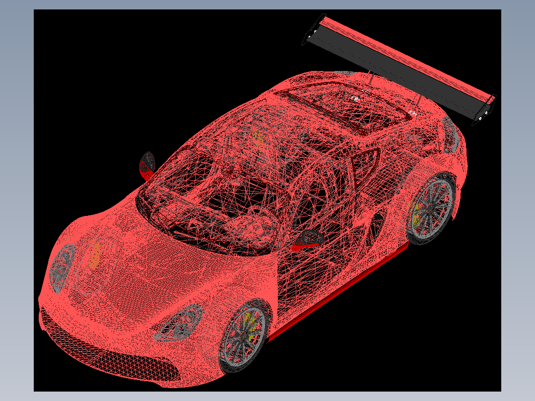AUTOCAD <span style='color: red'>保时捷</span>Boxster设计
