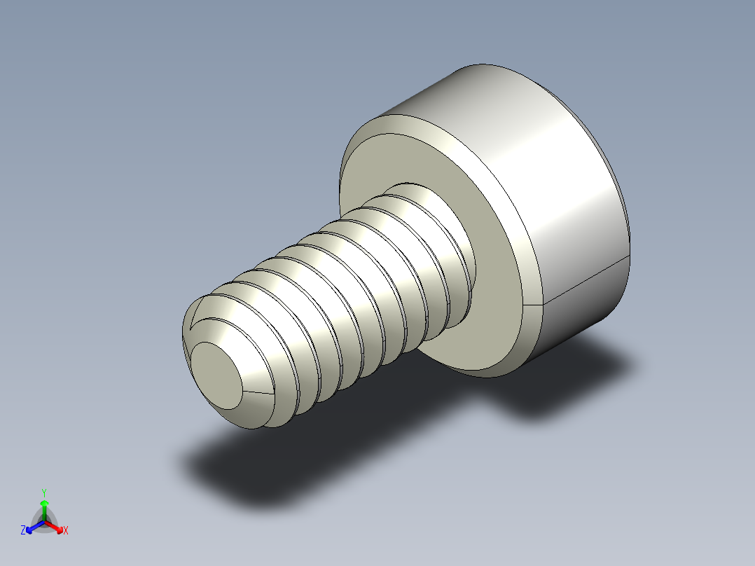 M2 x 0.4mm Thread 4mm LONG SOCKET HEAD CAP SCREW.IGS