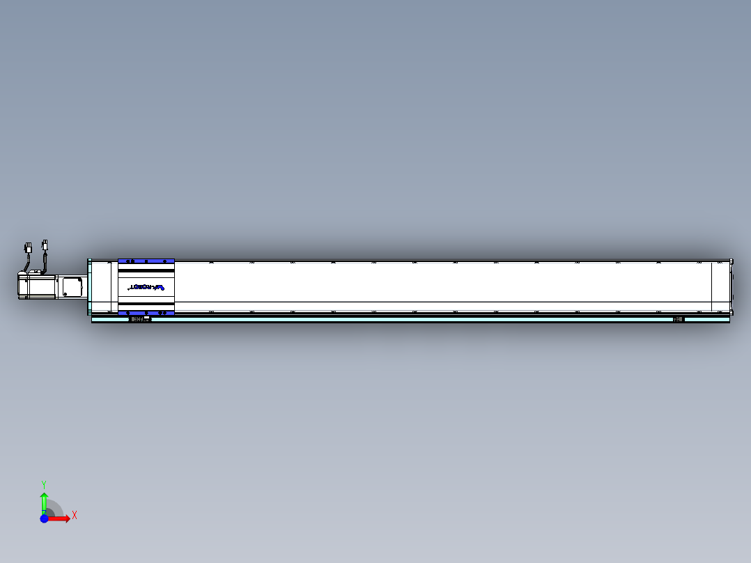 VF丝杆传动-一般环境VF14-Lxx-C-S1300-BC-ZP40-C3前视图
