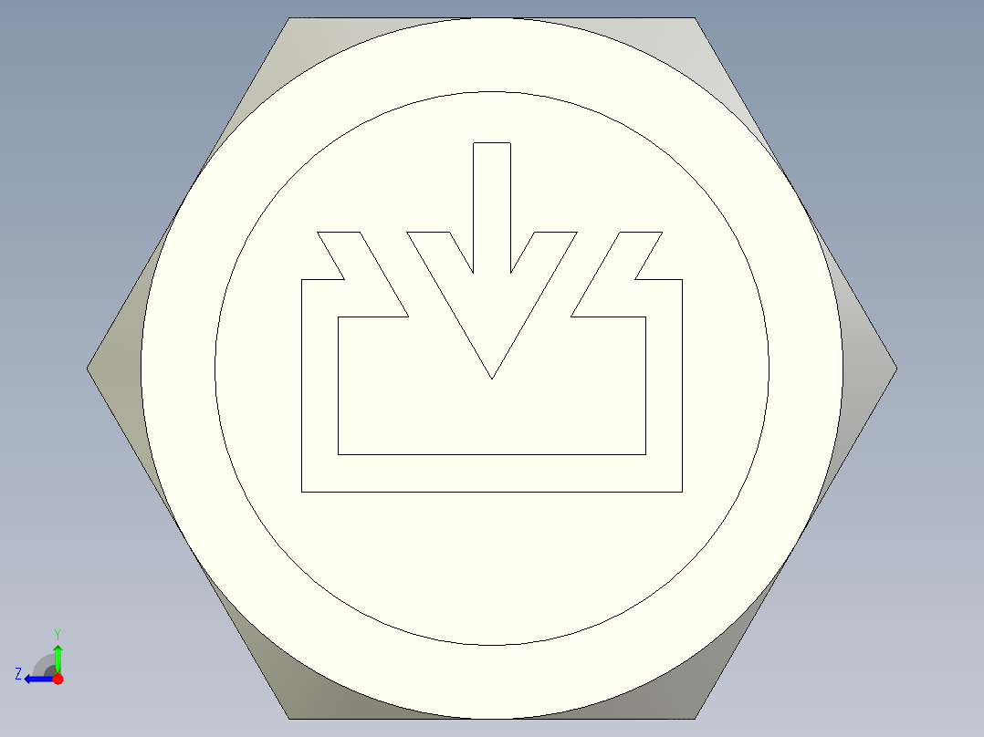 油箱蓋TCD,TCDF-3D多系列多零件图纸模型右视图