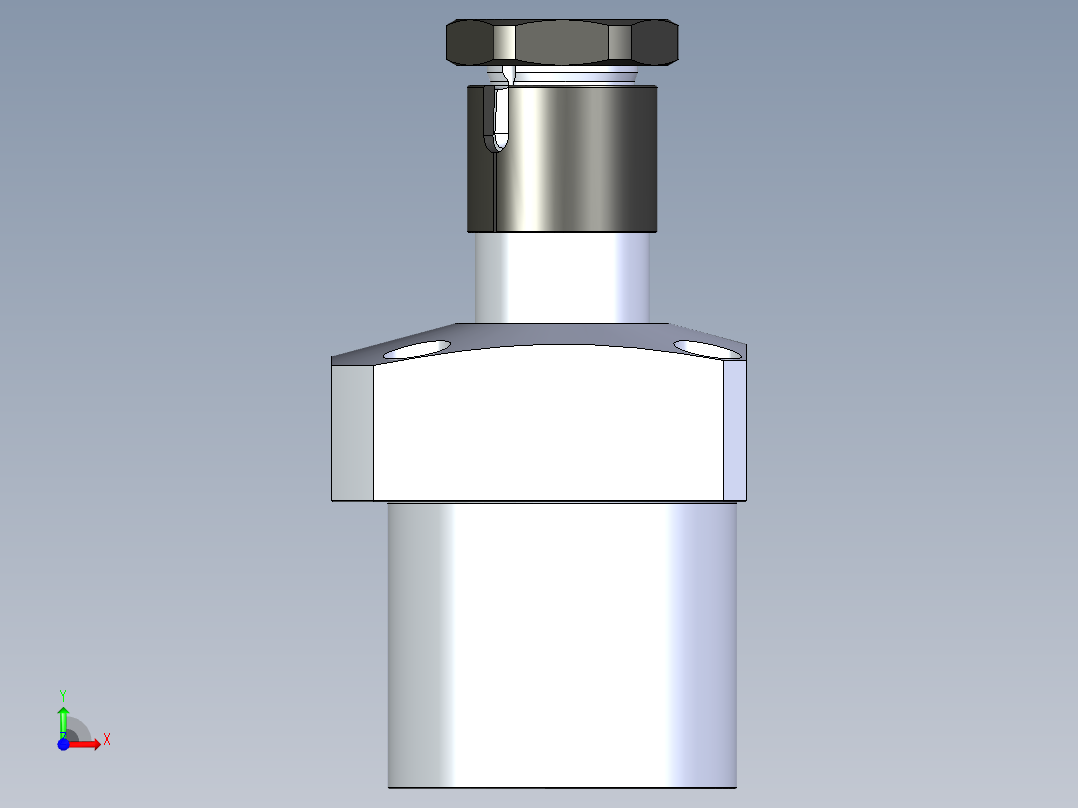 KOSMEKLHA0900-SR-Y45_R01多系列多零件图纸模型前视图