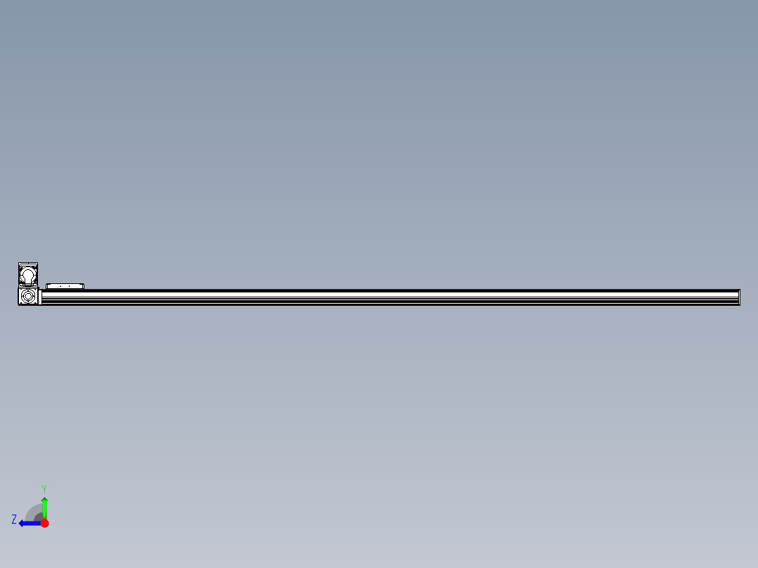 同步带全封闭直线模组TPA-HCB-105D-90-L2200-LU-Y-P20-N3右视图