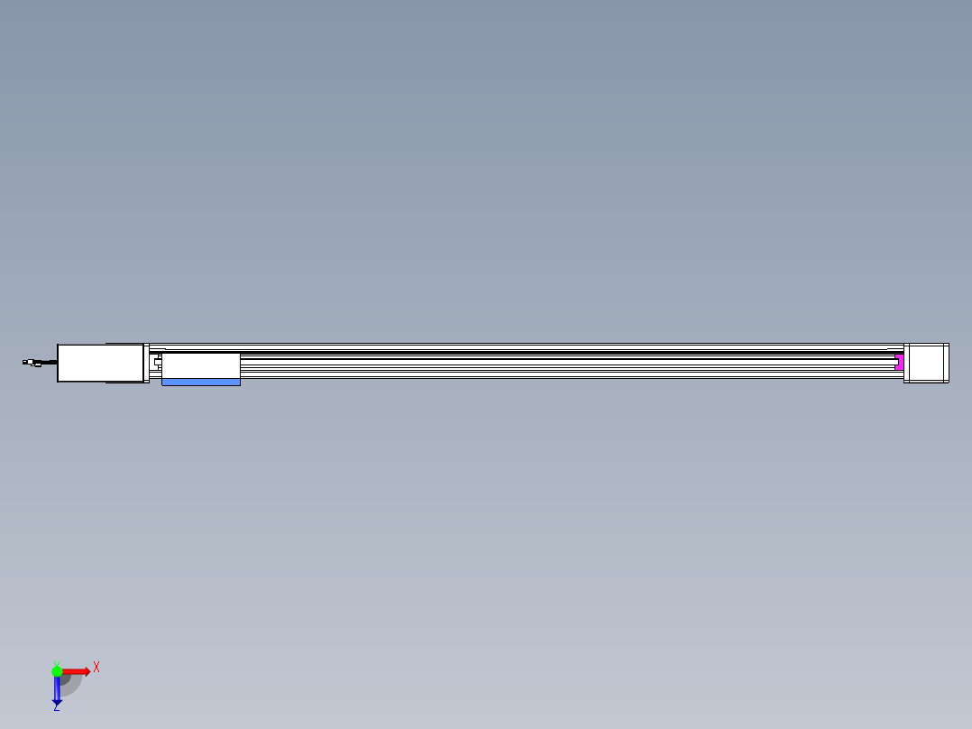 威洛博LB.GB同步带传动--欧规系列GB8-L96-S1500-BR-P75俯视图
