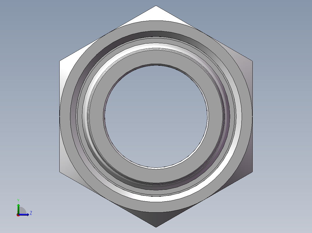 伊顿-20411 24度锥内螺纹（轻型）胶管接头左视图