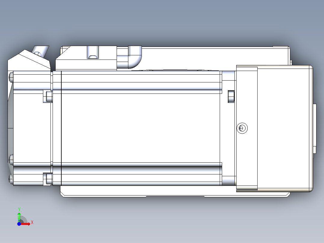 同步带全封闭直线模组TPA-HCB-120D-90-L400-MR-C-P40-N3前视图