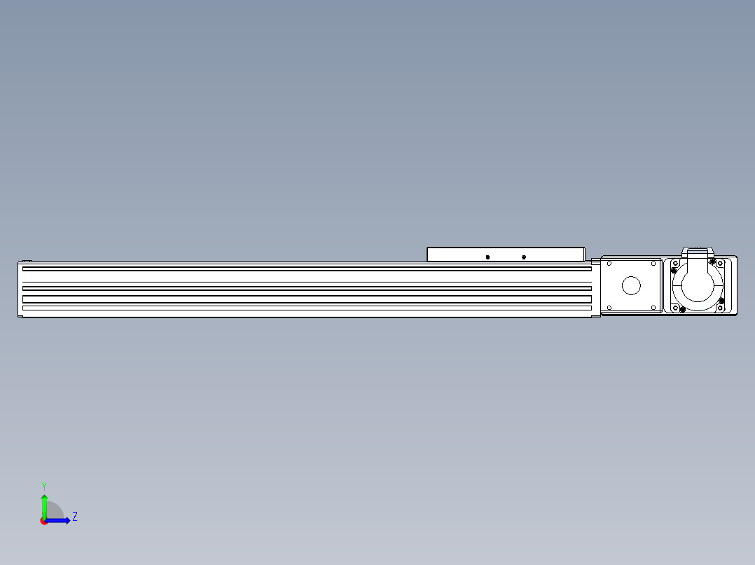 同步带全封闭直线模组TPA-HCB-120D-90-L400-MR-C-P40-N3左视图