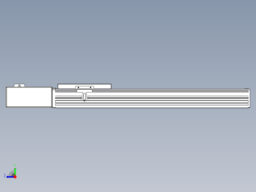 同步带全封闭直线模组TPA-HCB-120D-90-L400-MR-C-P40-N3右视图