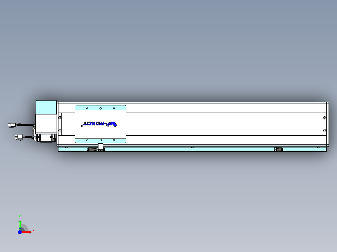 威洛博VBC同步带传动一无尘环境VBC14-L45-S550-BRD-ZP40-C3前视图