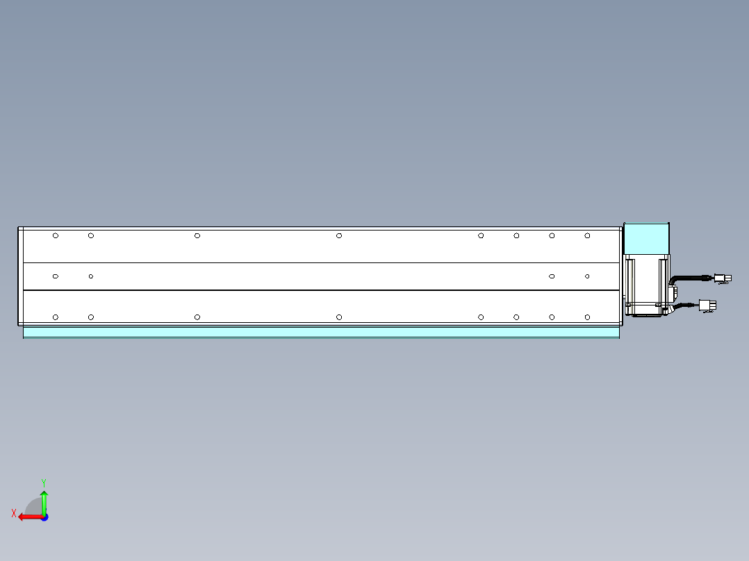 威洛博VBC同步带传动一无尘环境VBC14-L45-S550-BRD-ZP40-C3后视图