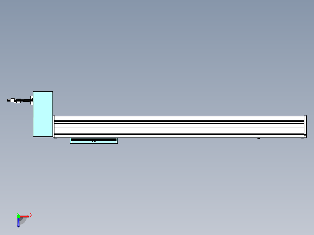 威洛博VBC同步带传动一无尘环境VBC14-L45-S550-BRD-ZP40-C3俯视图