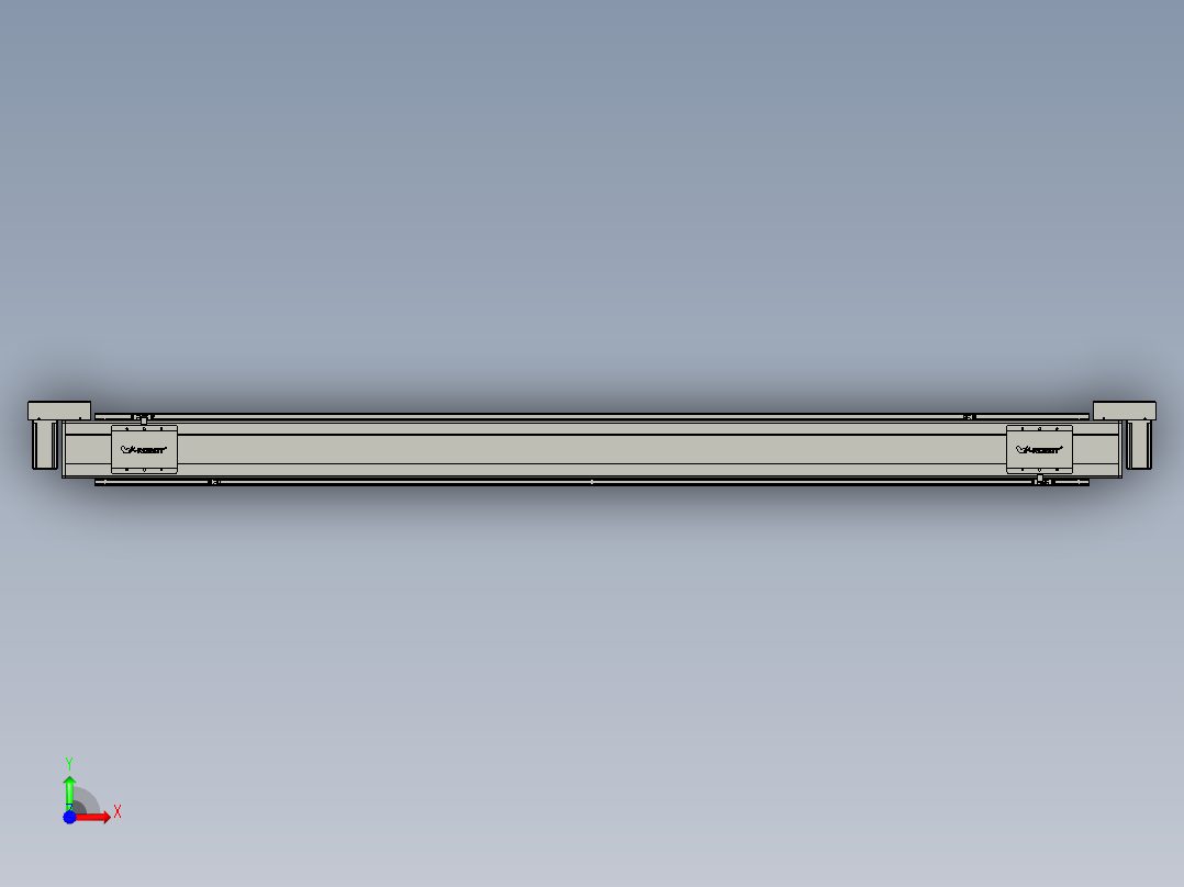威洛博双电机滑台-VBC14S2-L50-S2000-BLR-P40-C6前视图