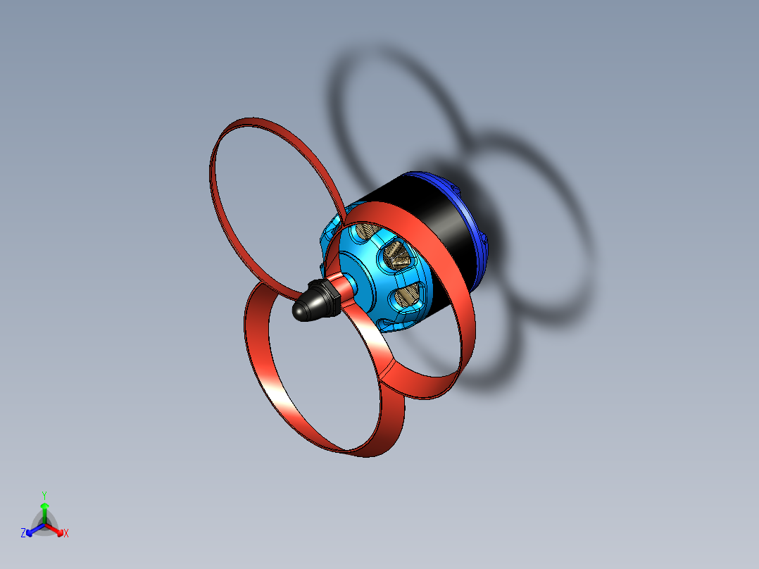 无刷直流电机（外转子）和环形螺旋桨