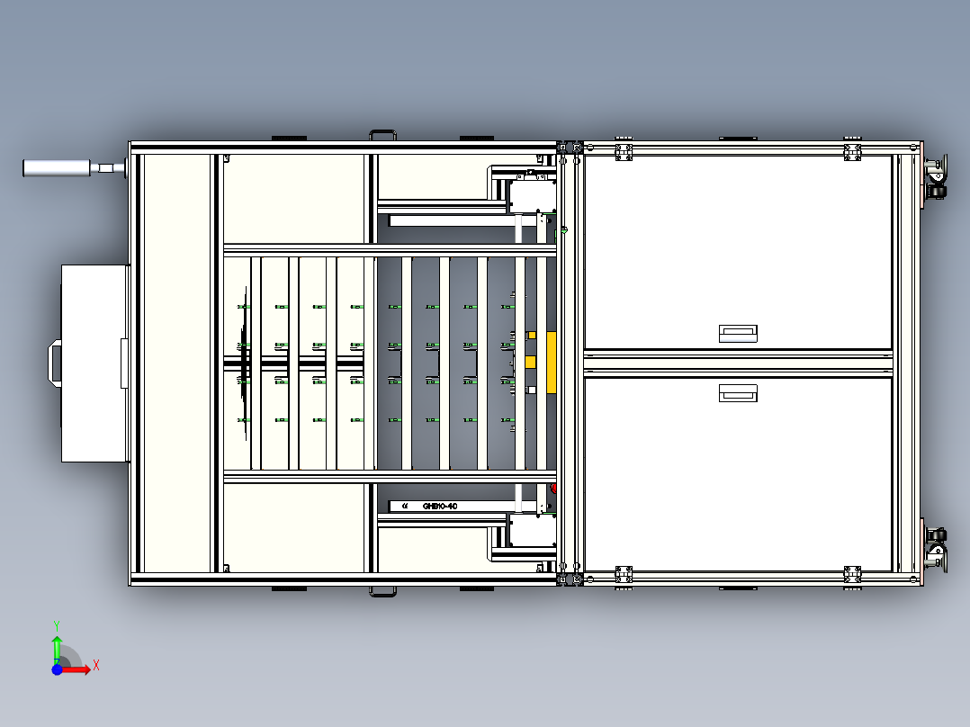 玻璃缓存设备x_t前视图