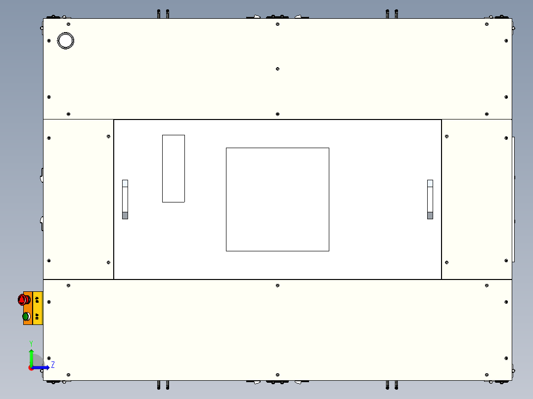 玻璃缓存设备x_t左视图