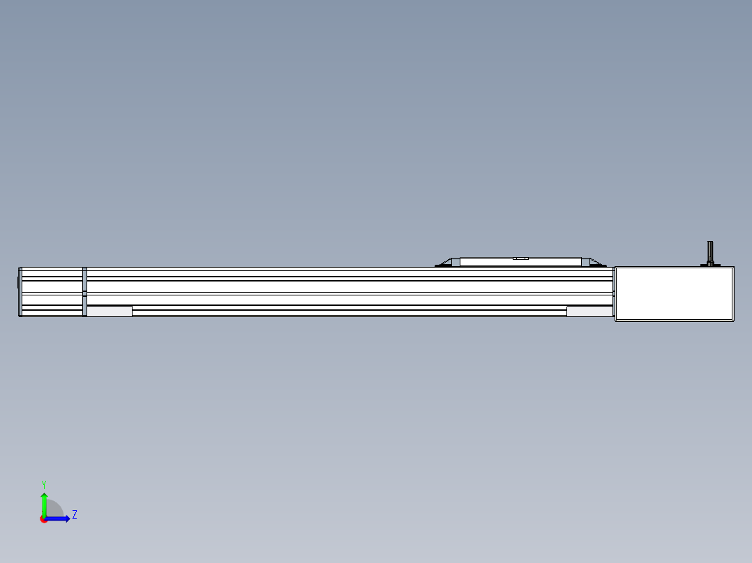 Toyo东佑达直线模组-M65-S-X52-450-L-M20-C4左视图