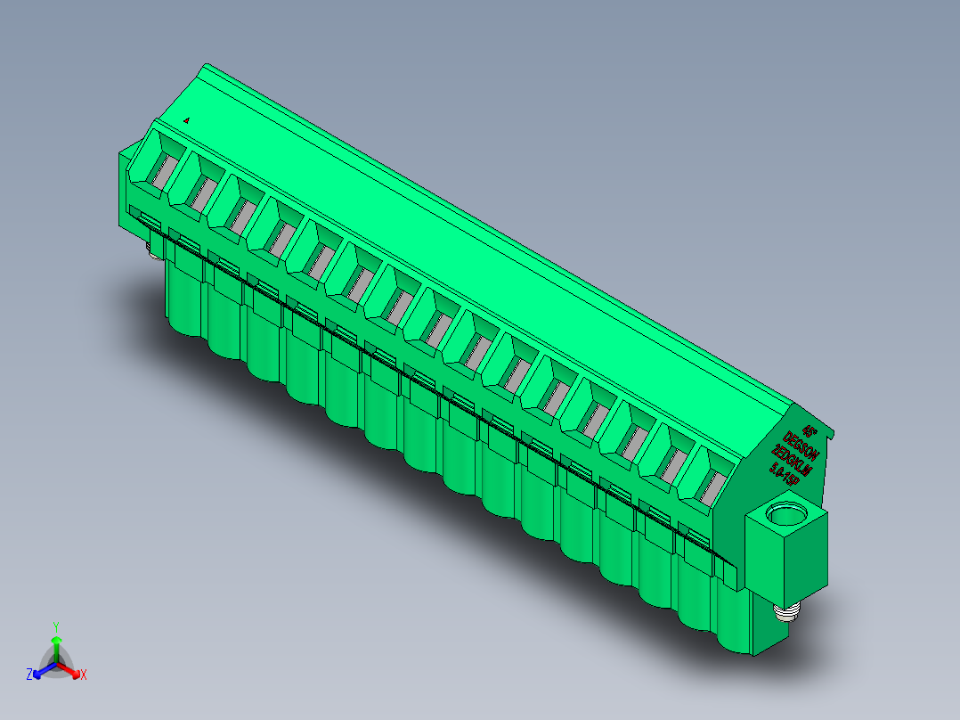 DEGSON 2EDG（M） 系列 5.0mm 螺丝锁紧可插拔接线端子组-2EDGKLM-5.0-15P-14-00AH