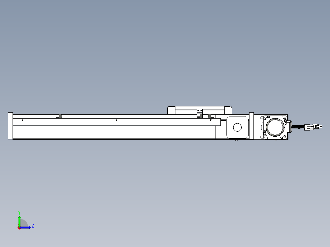 威洛博LB.GB同步带传动--欧规系列LB6A-L65-S350-BL左视图