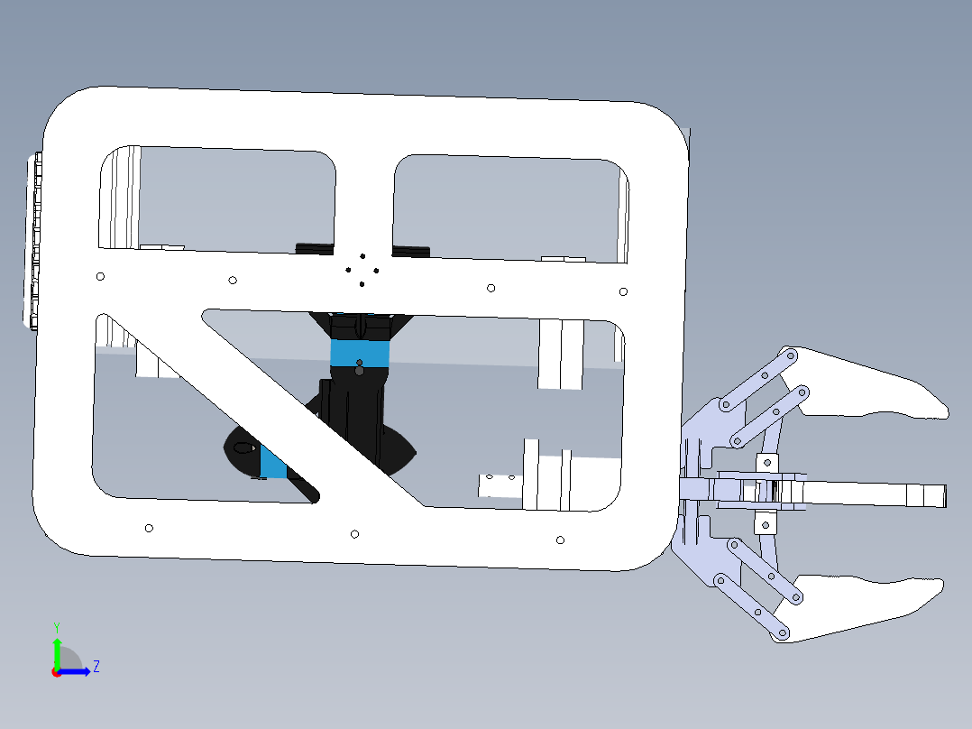 潜水器 水下机器人左视图