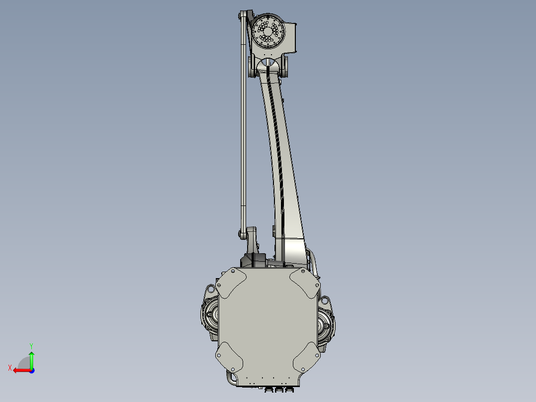 川崎cp300L四轴工业码垛机器人三维模型资料后视图
