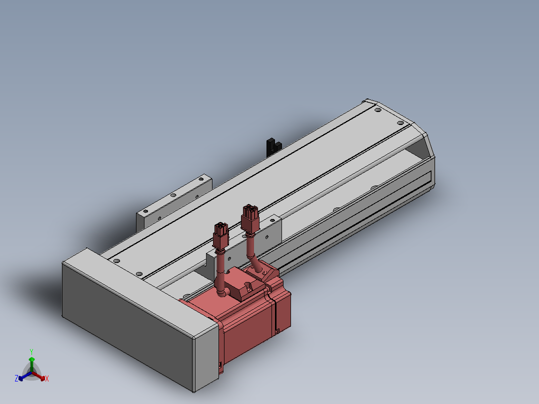 精密模组MY120-T10-150L-BL-P20B-C4-C正等轴测图