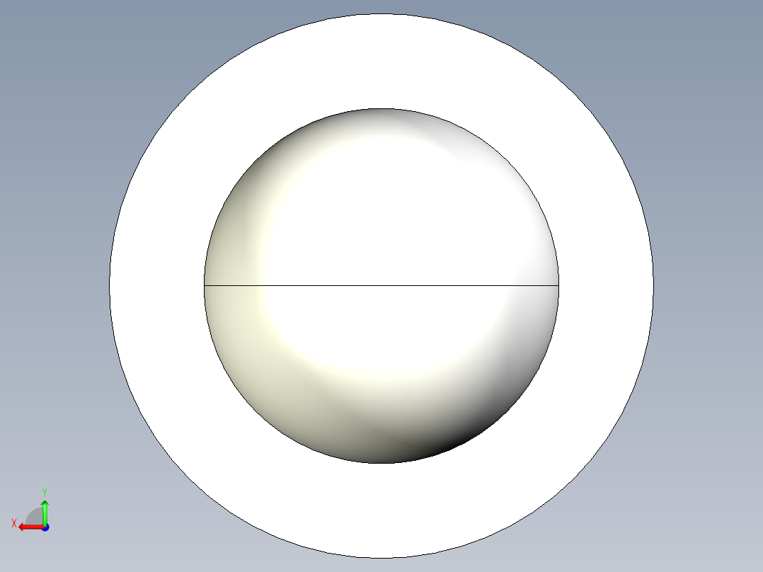 定位珠(塑膠本體)2208-3D多系列多零件图纸模型后视图