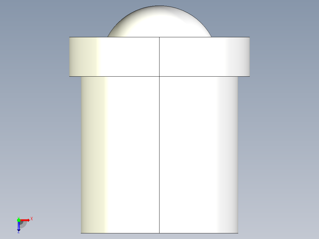 定位珠(塑膠本體)2208-3D多系列多零件图纸模型俯视图