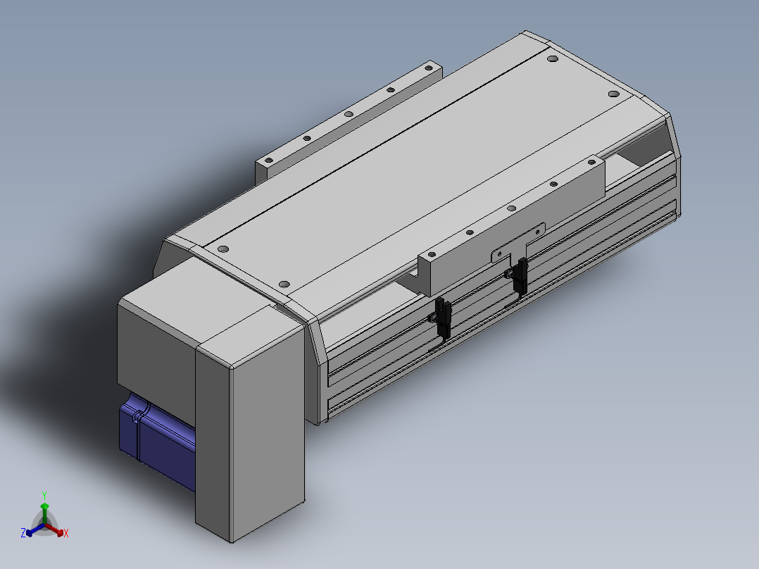 精密模组MT220-L150-100-RD-M75-C4正等轴测图