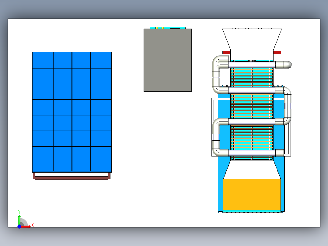 蒸发冷却系统前视图