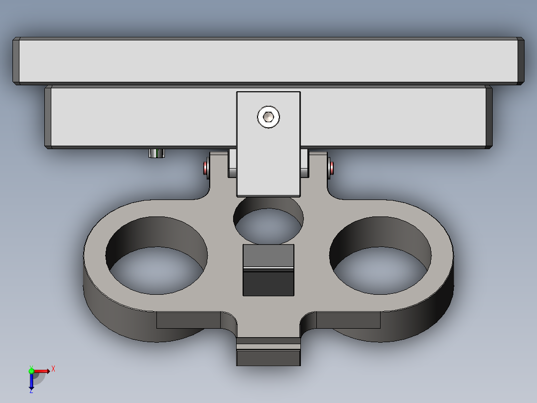 调节旋钮埋钉治具俯视图
