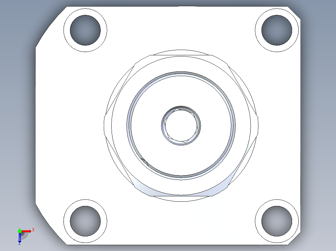 KOSMEKLHA1050-SR-Y45多系列多零件图纸模型俯视图