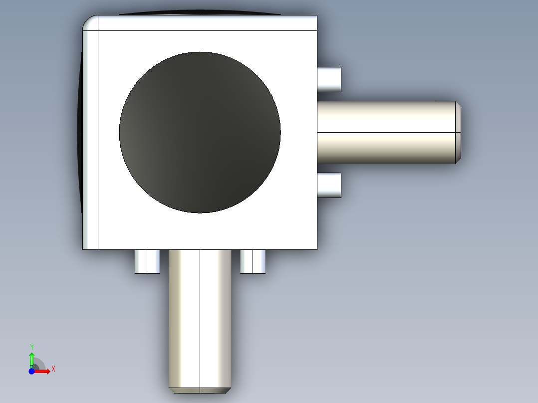 型材-BR 3D 30X30 CUBIC CONNECTOR KJN524479前视图