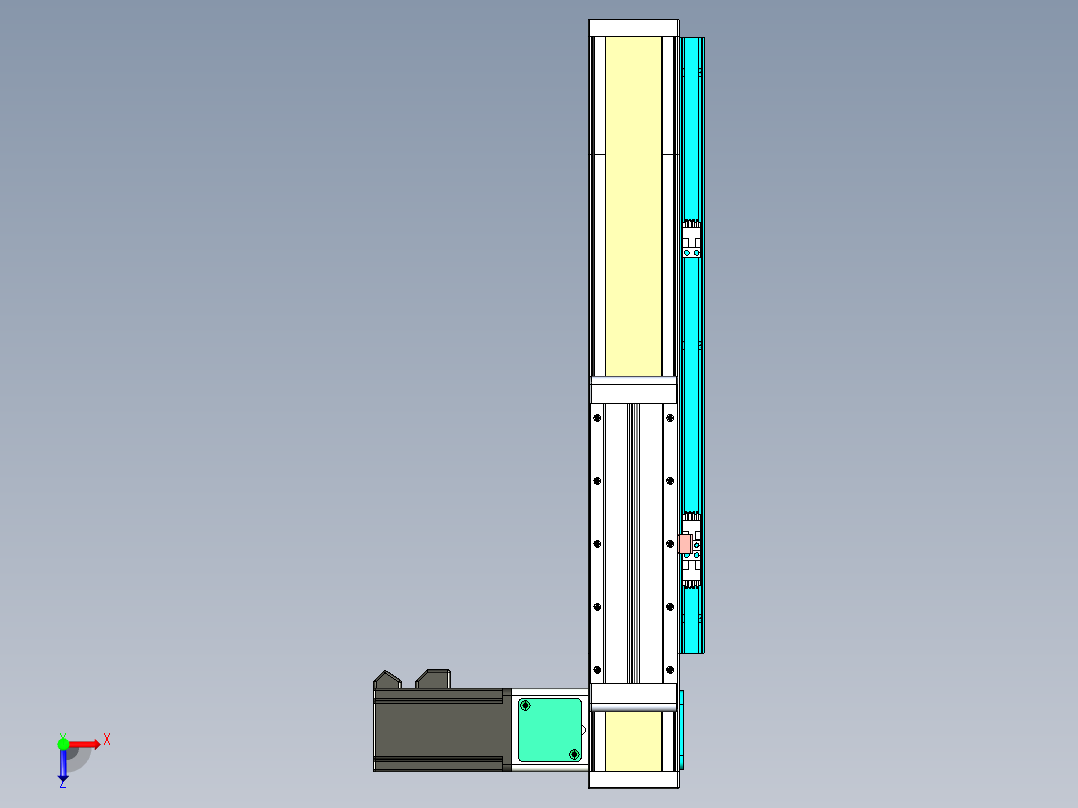 欧规系列-LB6-L130-C-S200-BR-P40-D3俯视图