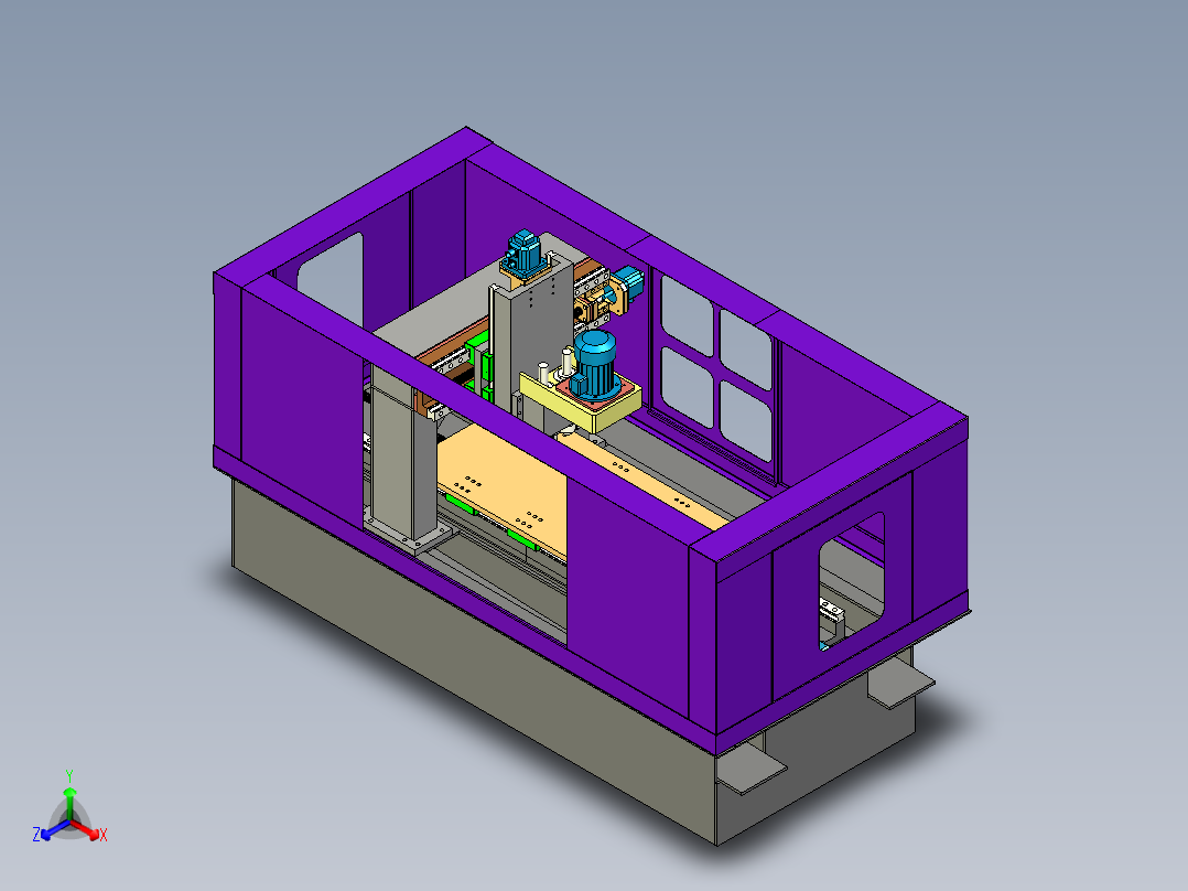 spm milling铣削机床<span style='color: red'>3D</span>数模图纸 IGS格式