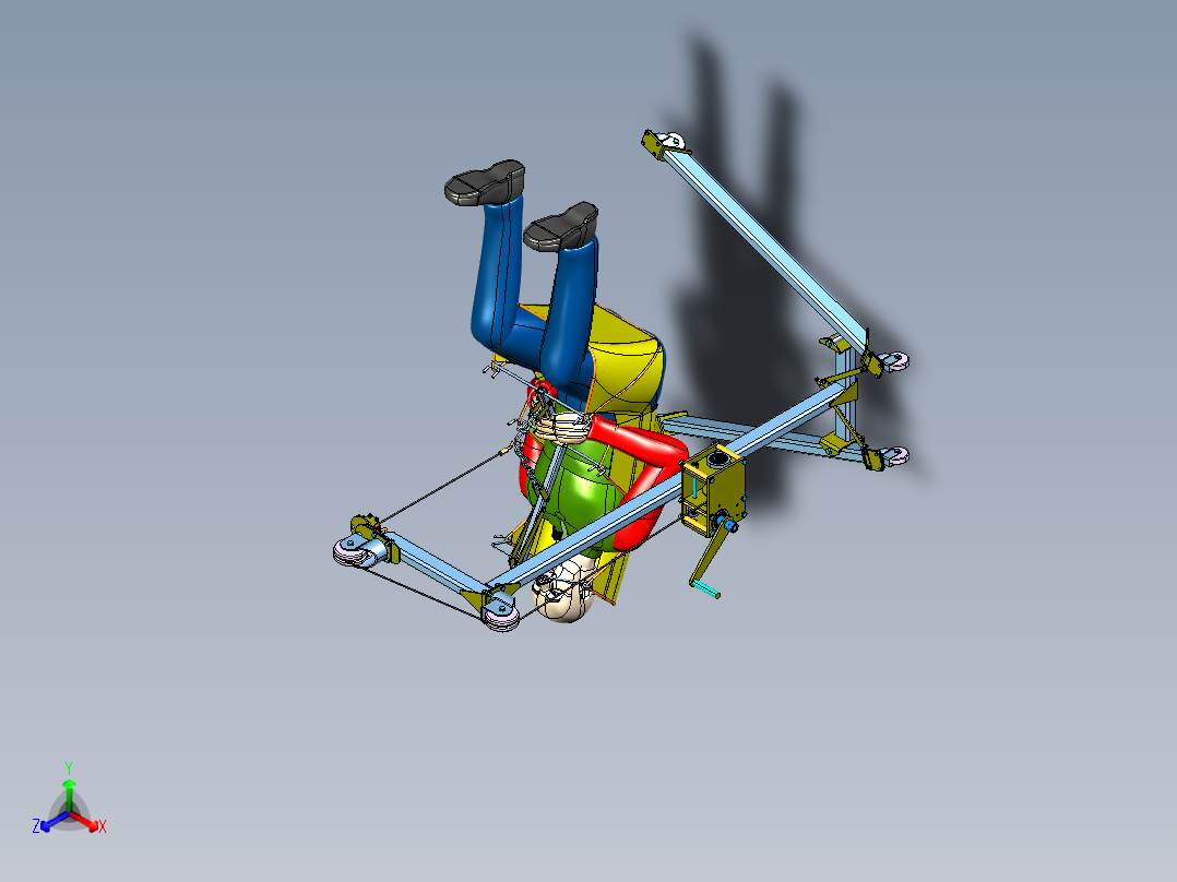自制病人提升装置3D<span style='color: red'>数模</span>图纸 <span style='color: red'>STP</span><span style='color: red'>格式</span>