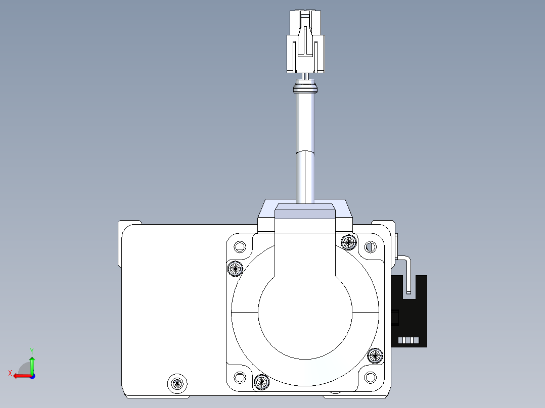 东锦丝杆传动-直线滑台模组DH102-C-L10-S1050-BC-P400W-C3后视图