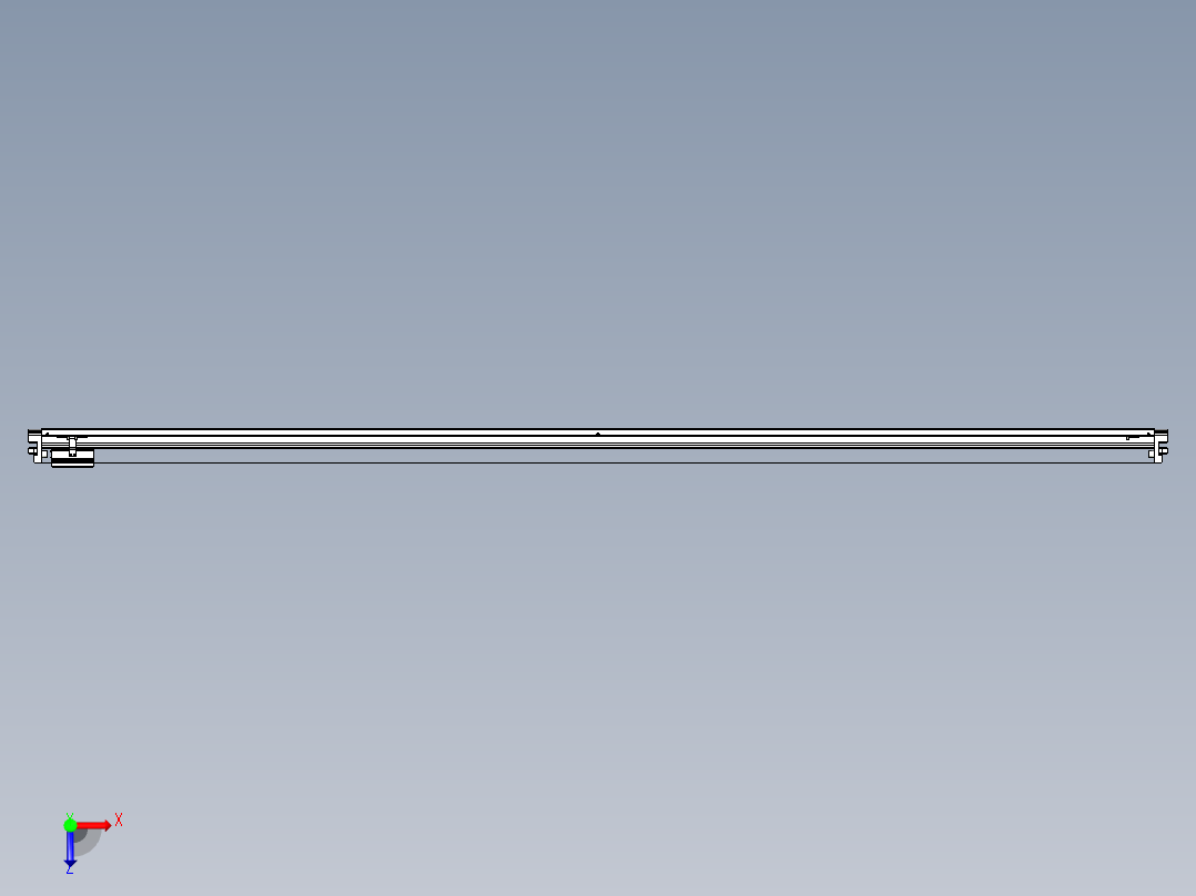 威洛博VL系列直线电机模组-VL22H1-S2750俯视图
