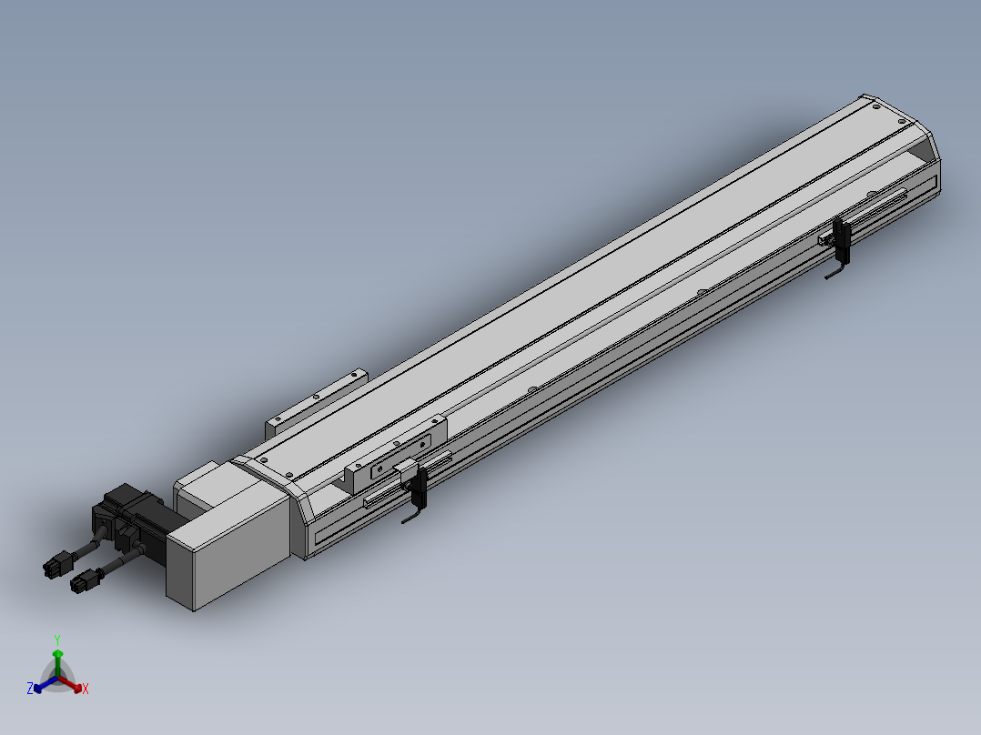 精密模组MT100-L78-500-R-M10-C4正等轴测图