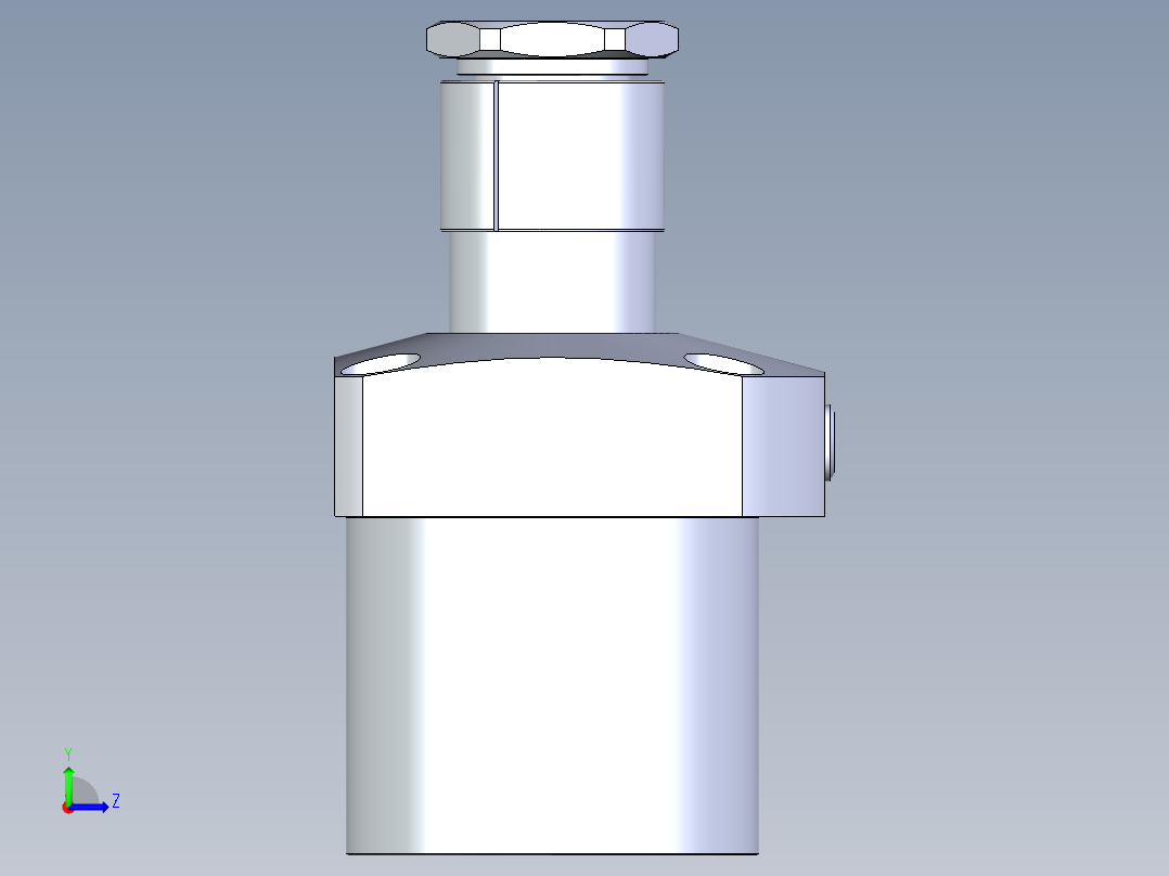 KOSMEKLG0900-GR-Y60多系列多零件图纸模型左视图