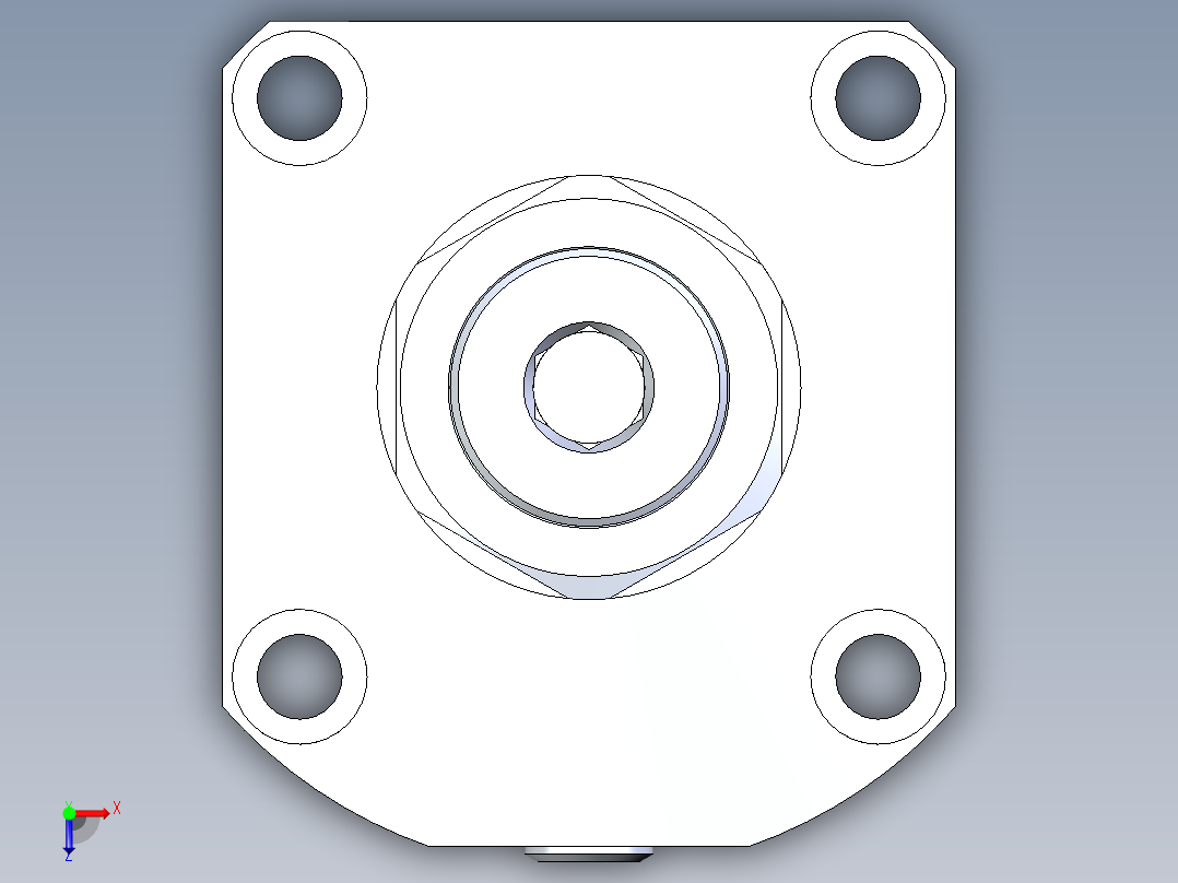 KOSMEKLG0900-GR-Y60多系列多零件图纸模型俯视图