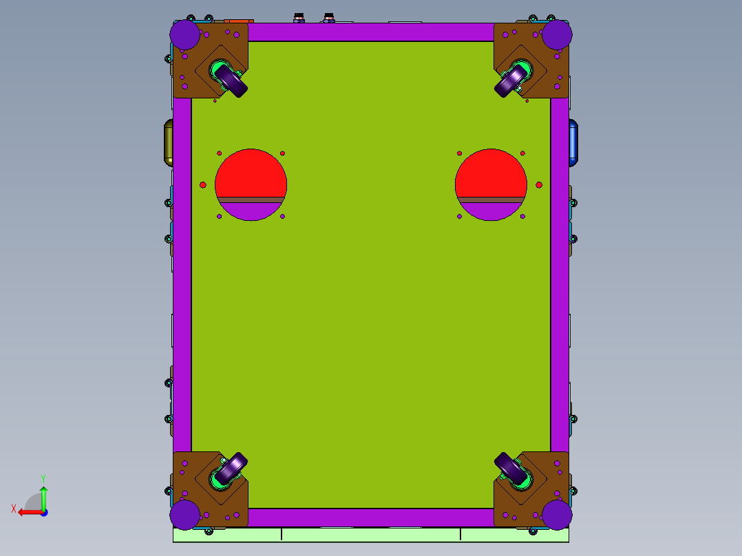 SMD精密视觉点胶机后视图