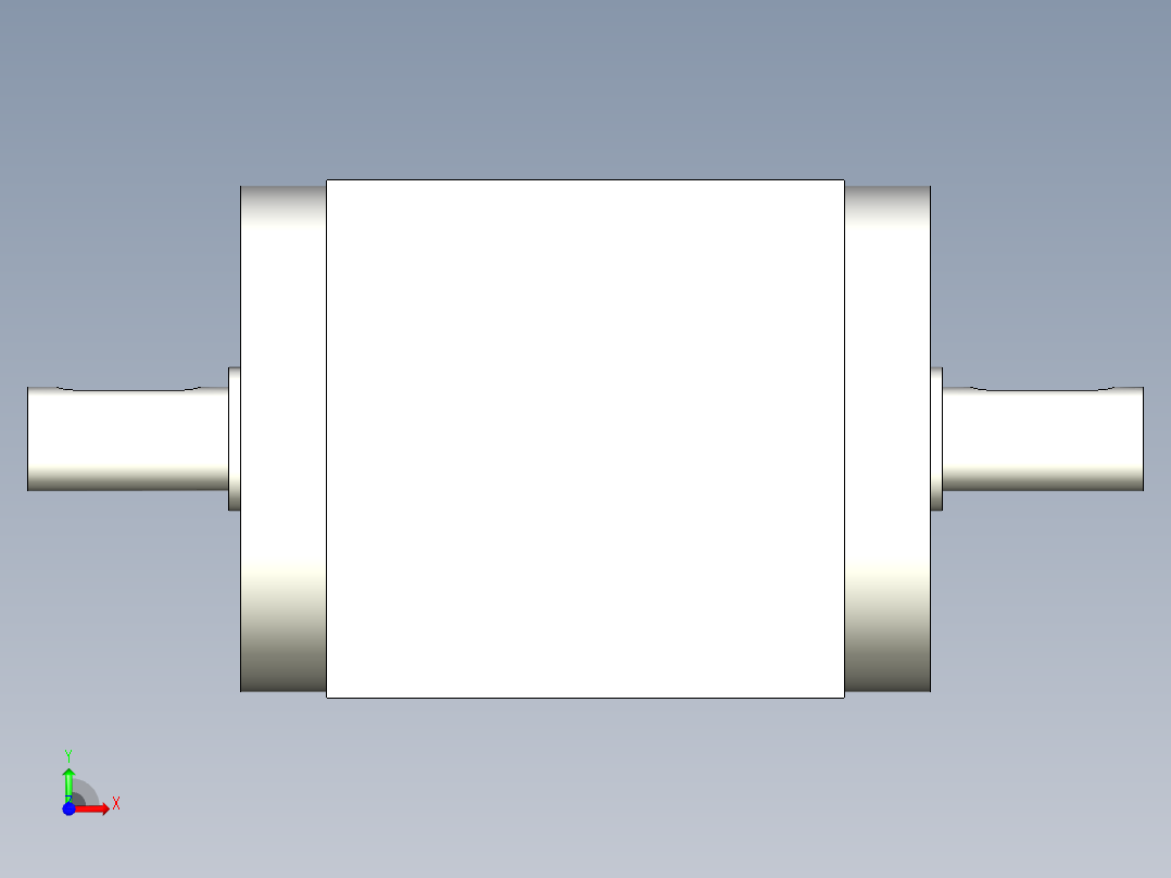 换向器PW90双轴 PGH90-L1 19-80-100-M6.stp前视图