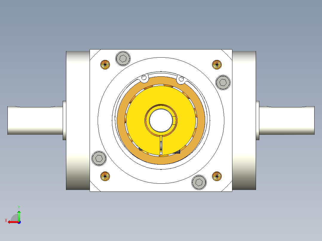 换向器PW90双轴 PGH90-L1 19-80-100-M6.stp后视图
