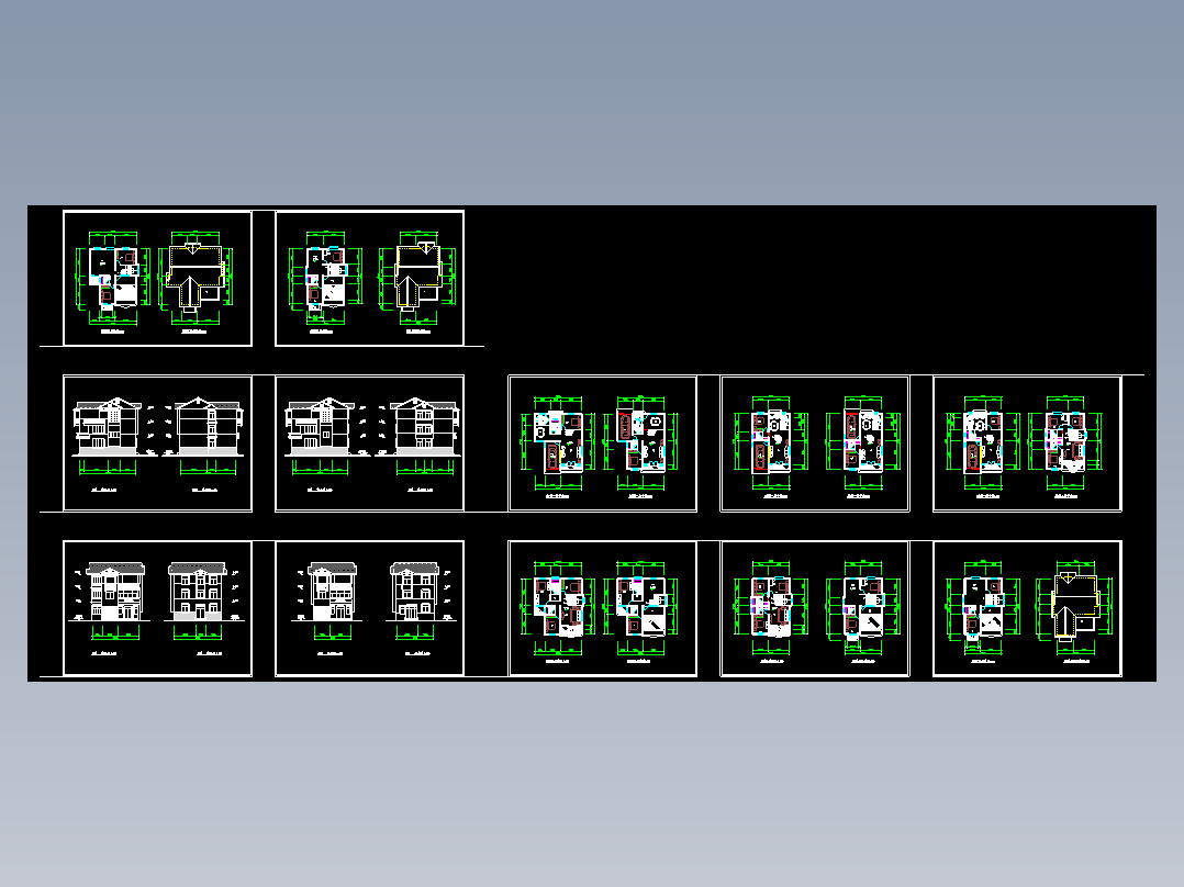 村镇建设住宅方案图