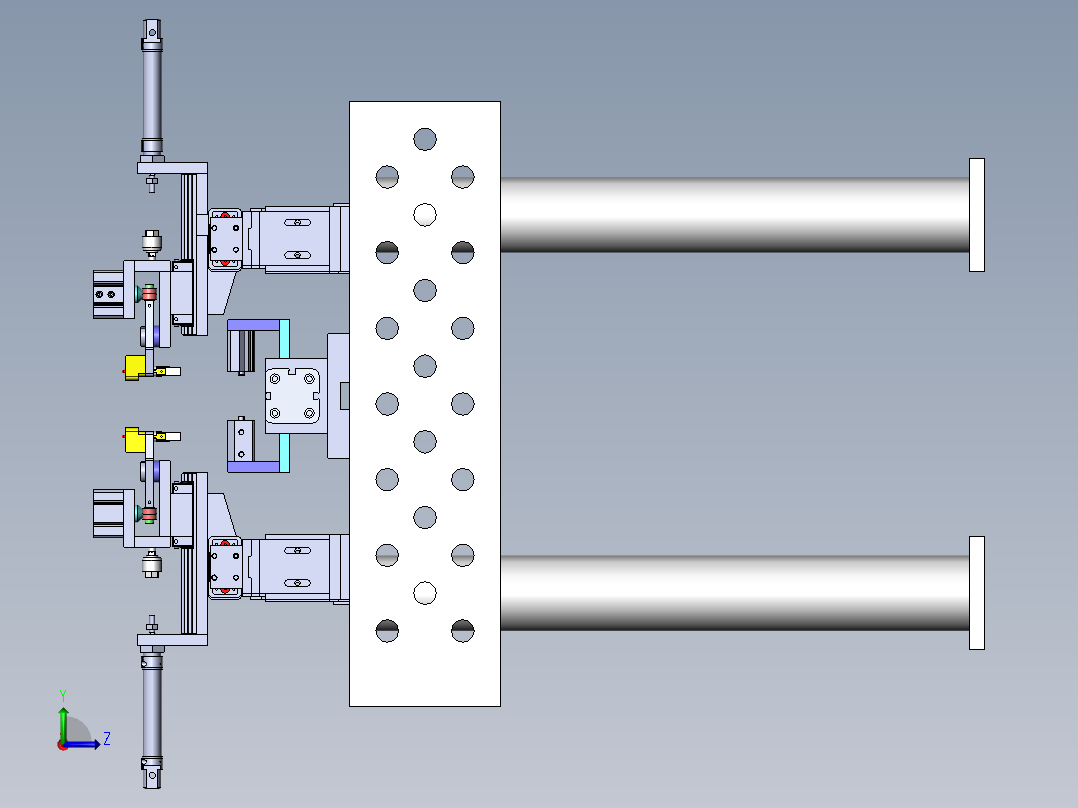 2023.02月-气动焊接柔性工装平台sw20左视图