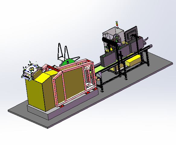 电脑主机外壳自动加工生产线sw18