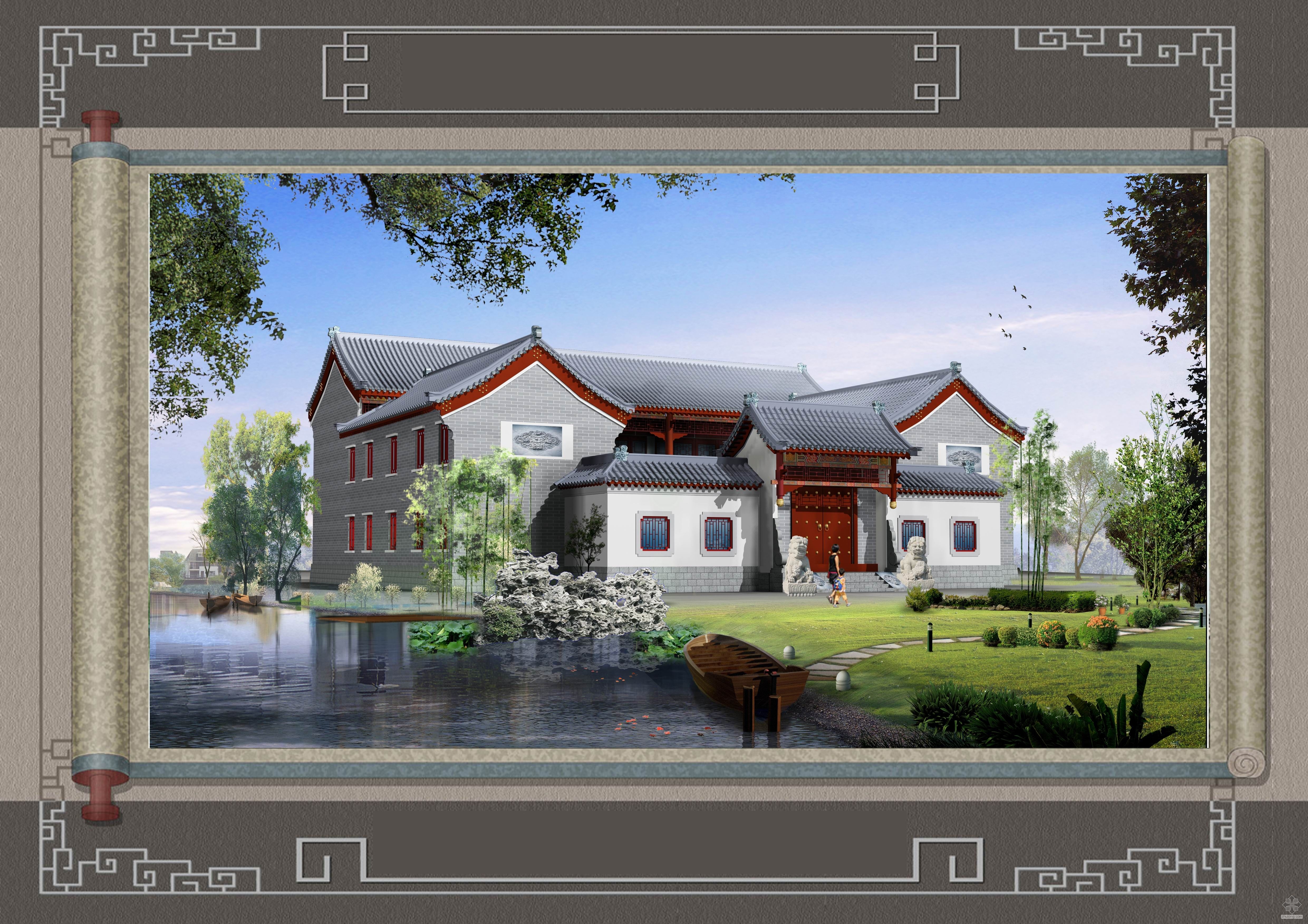 299中式四合院建筑CAD施工图纸25套