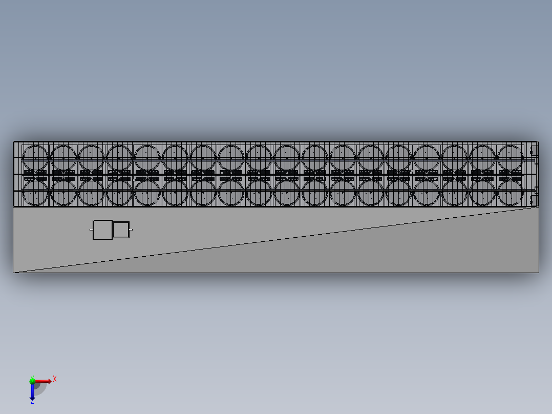 智慧鱼塘蔬菜系统俯视图